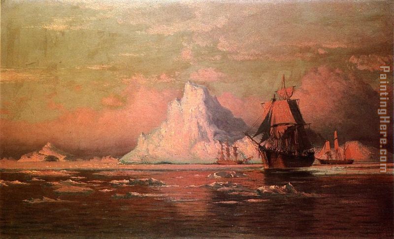 Whalers After the Nip in Melville Bay painting - William Bradford Whalers After the Nip in Melville Bay art painting
